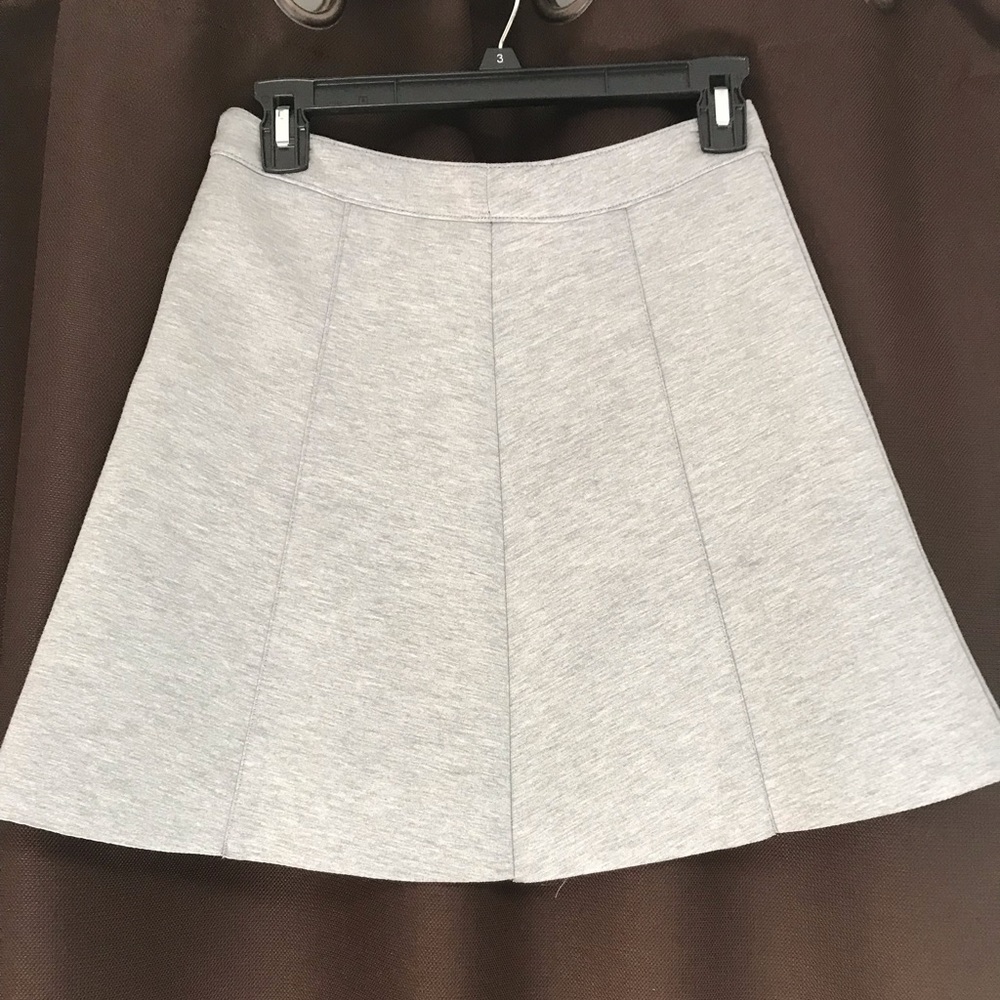 Simple a line grey skirt